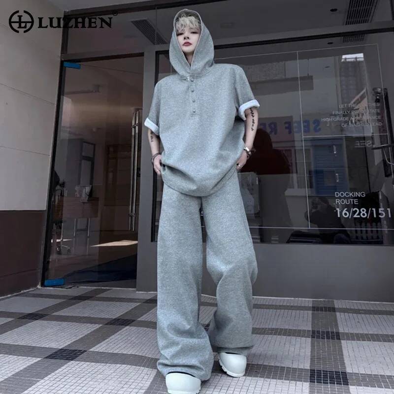 Street Summer Fashion - LUZHEN 오리지널 탑 슬리브 2026 짧은