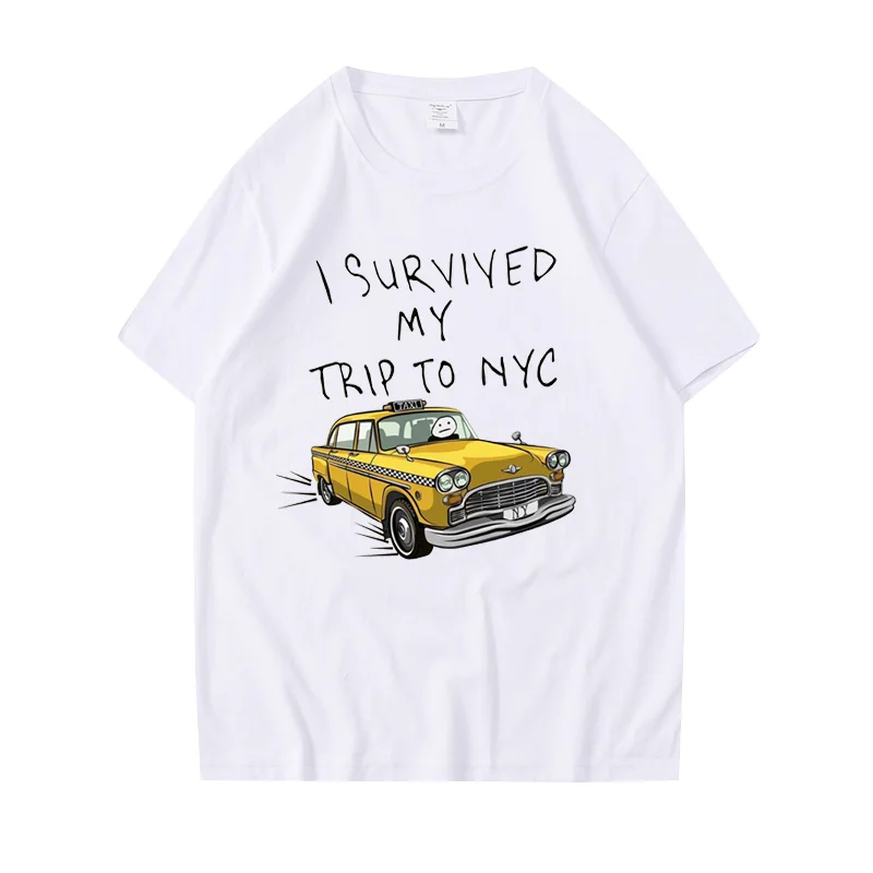 Street Fashion Nyc - 남녀공용 재미있는 티셔츠, NYC 프린트 상의,