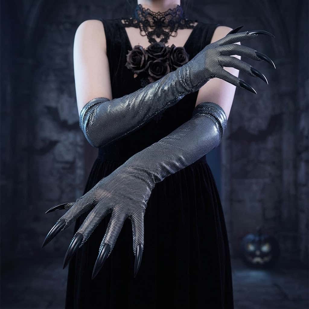 Street Fashion Gloves - 2026 문걸 Y2K 고딕 롱 고스트