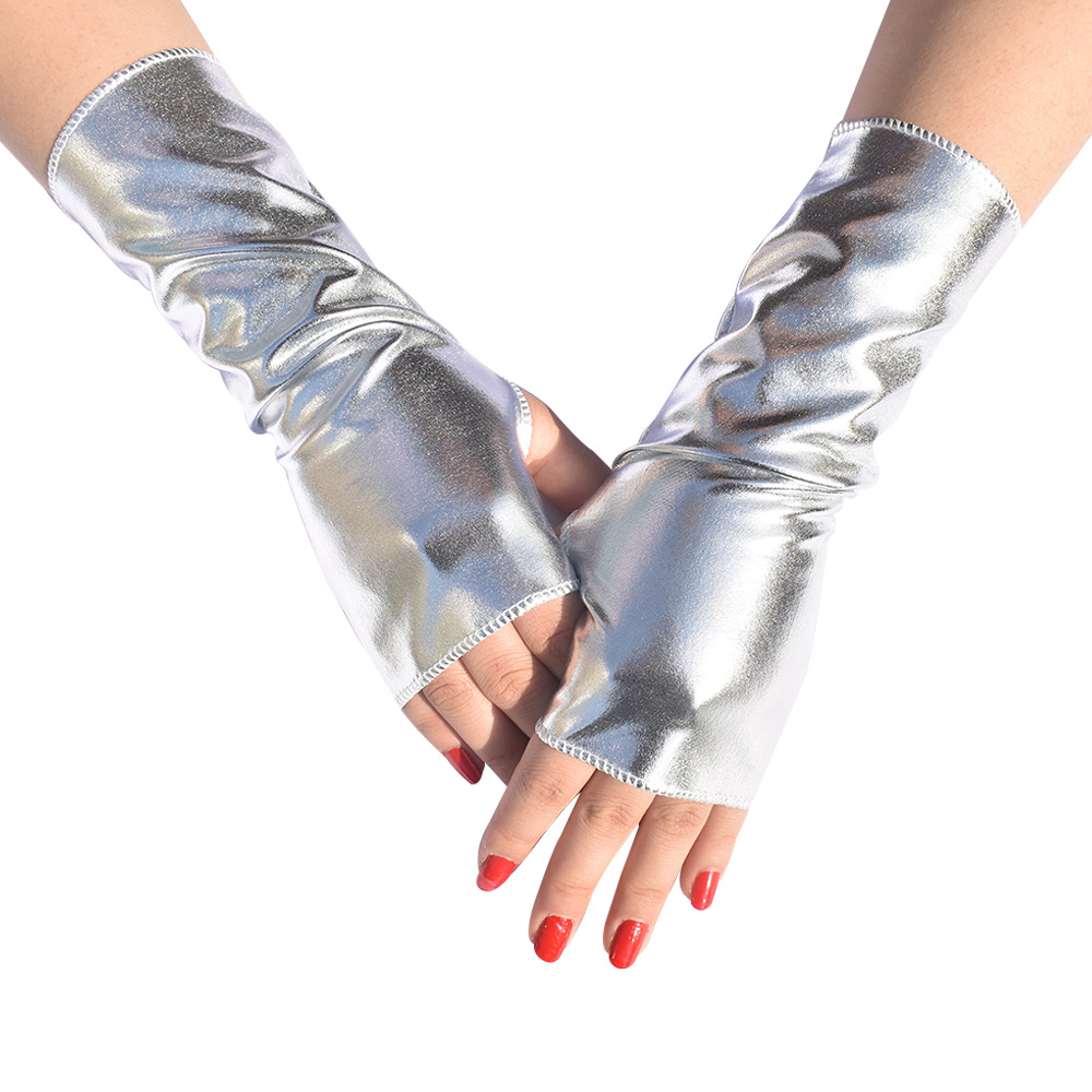 Street Fashion Gloves - 1 쌍 여성용 가짜 특허 가죽