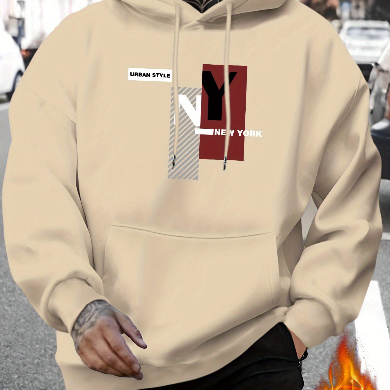 남녀공용 뉴욕시 프린트 캐주얼 스웨트셔츠, 패셔너블한  - Street Fashion Nyc 리뷰 및 가격