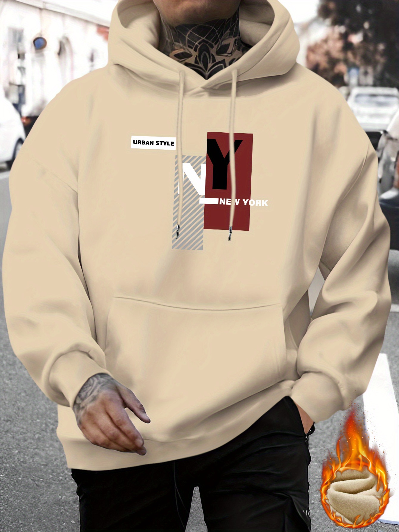 남녀공용 뉴욕시 프린트 캐주얼 스웨트셔츠, 패셔너블한  - Street Fashion Nyc 리뷰 및 가격