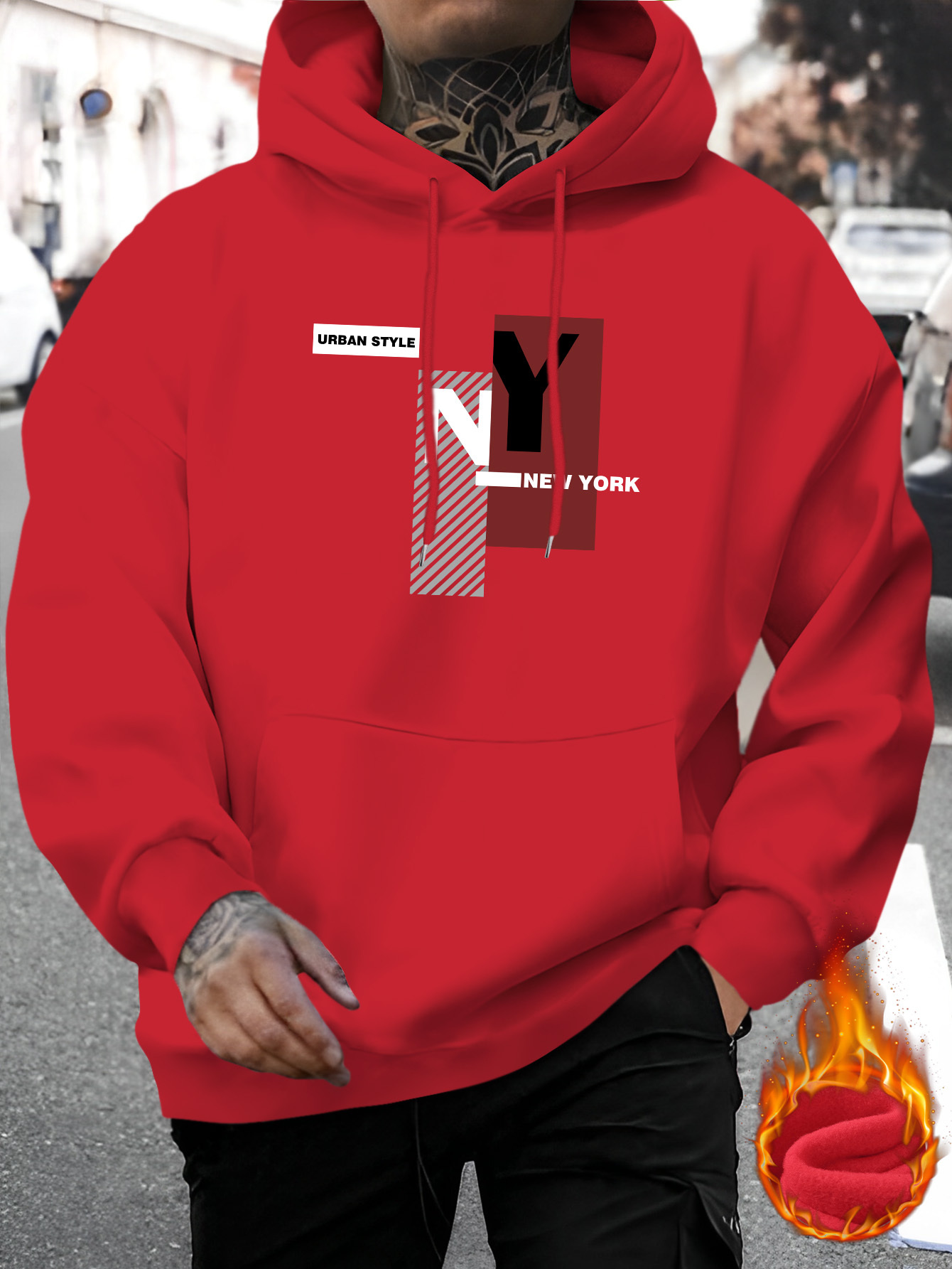 남녀공용 뉴욕시 프린트 캐주얼 스웨트셔츠, 패셔너블한  - Street Fashion Nyc 리뷰 및 가격