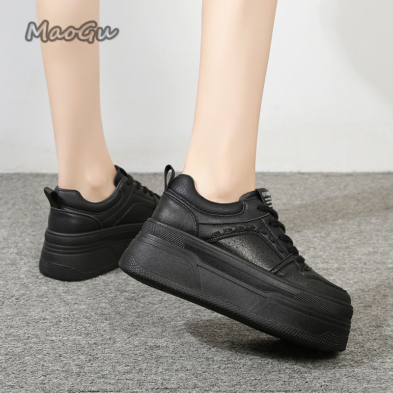 키높이 플랫폼 화이트 스니커즈 여성 레이스업 청키 솔  - Chunky Sneaker Platform 리뷰 및 가격