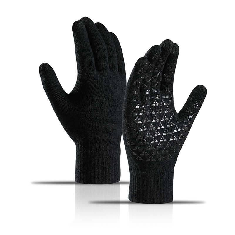 터치 스크린 장갑 겨울 따뜻한 안티 슬립 니트 장갑 남 - Street Fashion Gloves 리뷰 및 가격