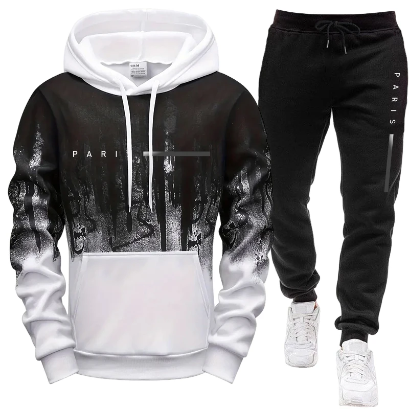 남성 세트/후드티/바지 파리 신상 캐주얼 후드 트랙수트 - Street Fashion In Paris 리뷰 및 가격