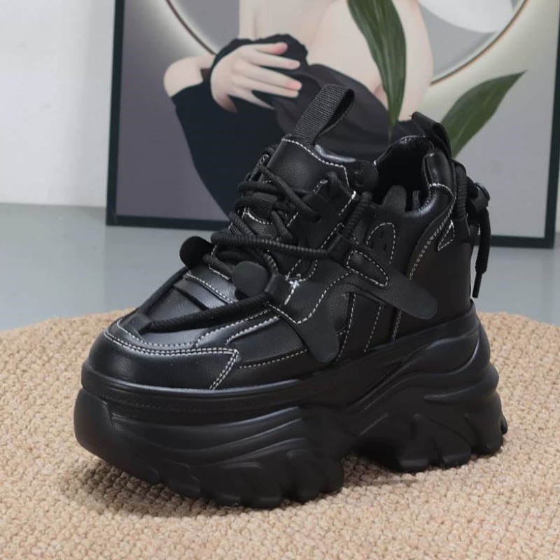 10cm, 12cm 여성용 스웨이드 소재 천연 가죽 패 - Chunky Sneaker Platform 리뷰 및 가격