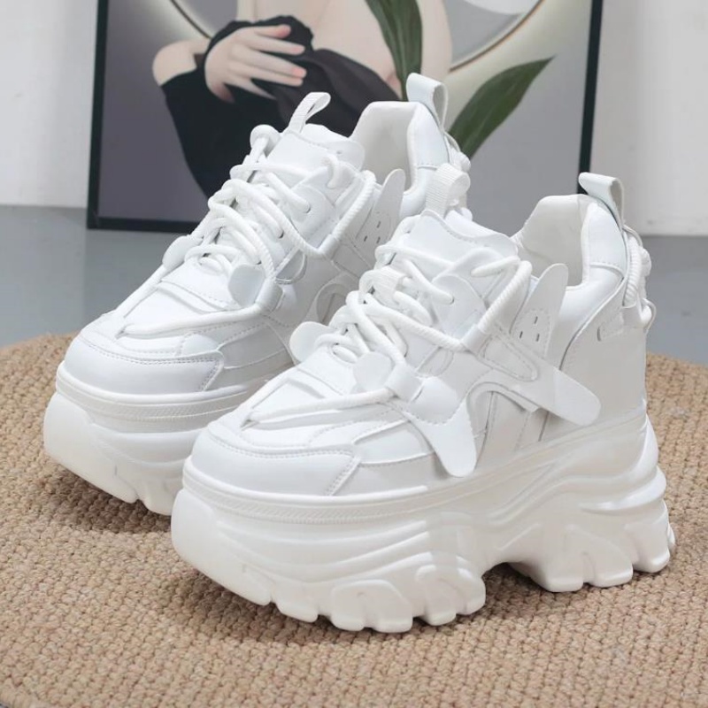 10cm, 12cm 여성용 스웨이드 소재 천연 가죽 패 - Chunky Sneaker Platform 리뷰 및 가격