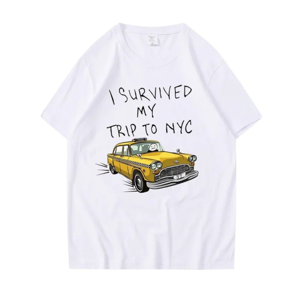 재미있는 티셔츠 남녀공용 뉴욕 여행에서 살아남았어요 프 - Street Fashion Nyc 리뷰 및 가격