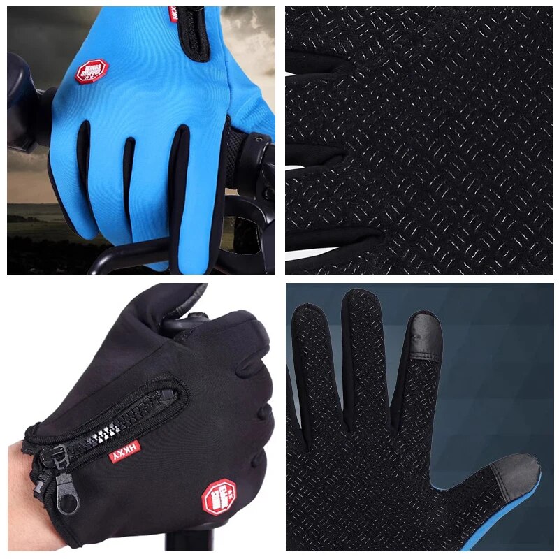 야외 사이클링 장갑, 따뜻한 자전거, 미끄럼 방지, 가 - Street Fashion Gloves 리뷰 및 가격