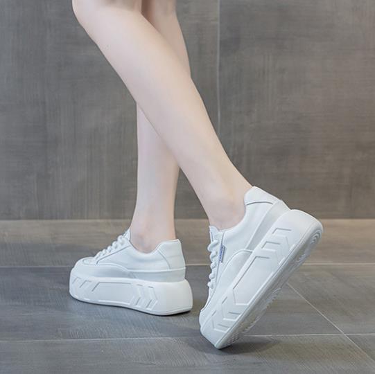 8cm 마이크로화이버 가죽 봄 가을 신발 청키 스니커즈 - Chunky Sneaker Platform 리뷰 및 가격
